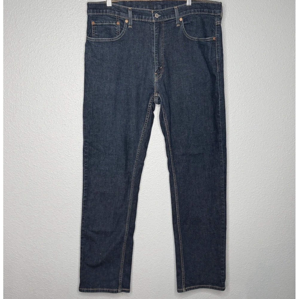Levi's 559 Mens 38x34 Jeans Relaxed Straight Dark Wash Blue Stretch Denim